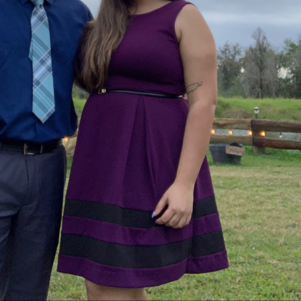 Calvin Klein Purple Dress